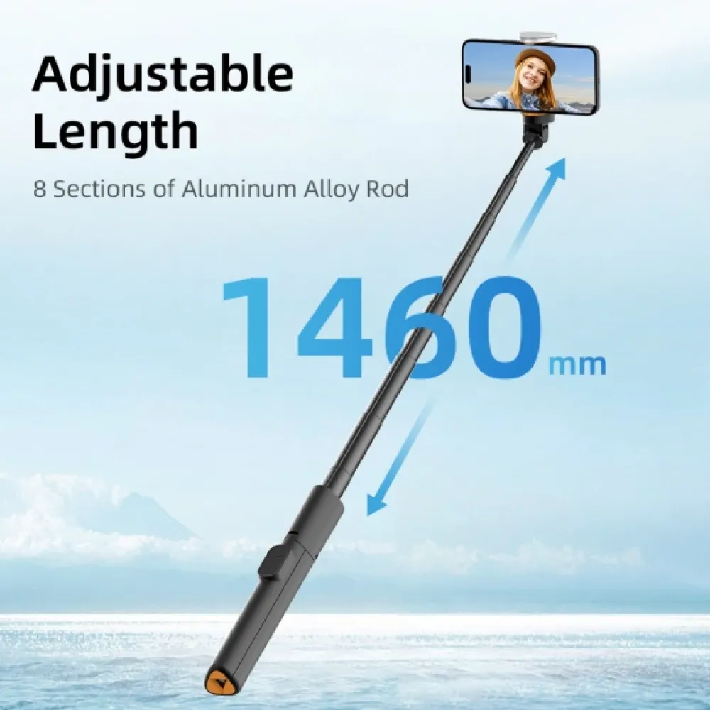 Tech-Protect selfie stick Bluetooth, με τρίποδο L09S - Μαύρο Tech-Protect selfie stick Bluetooth, με τρίποδο L09S - Μαύρο