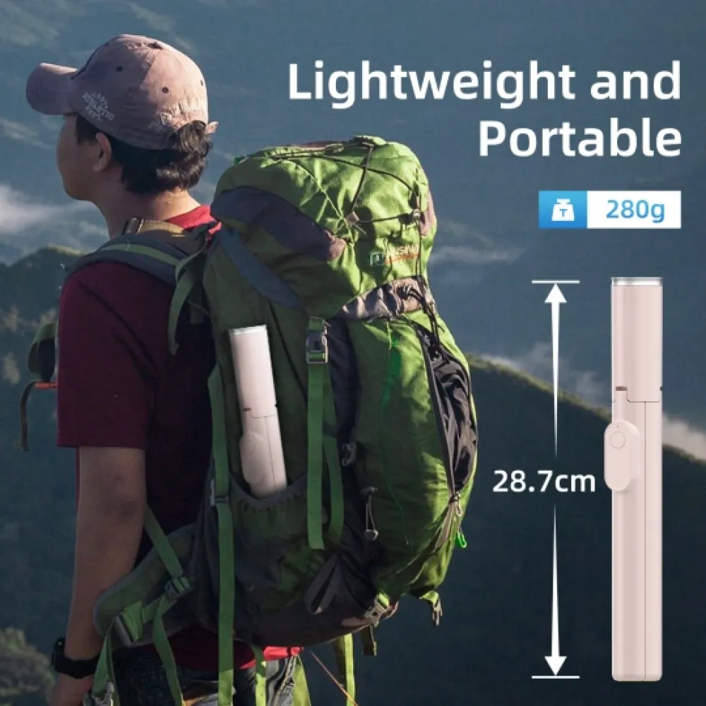 Tech-Protect selfie stick Bluetooth, με τρίποδο L09S - Ροζ Tech-Protect selfie stick Bluetooth, με τρίποδο L09S - Ροζ