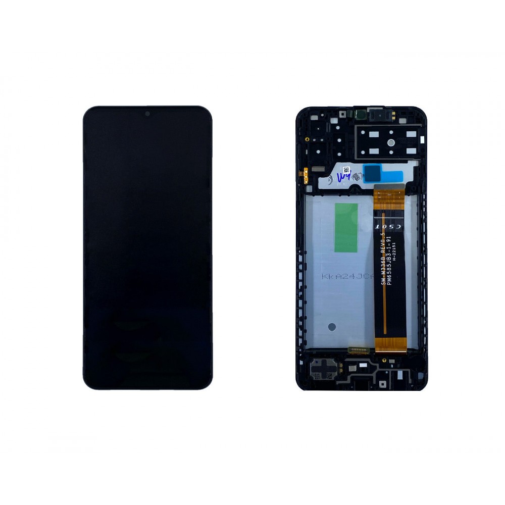 Γνήσια Οθόνη LCD και Μηχανισμός Αφής με Πλαίσιο για Samsung Galaxy A13 4G – SM-A135 GH82-28508A, GH82-28653A Μαύρο (Service Pack)
