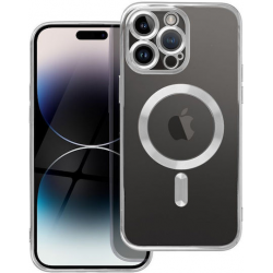 Electro Mag Cover Back Cover Σιλικόνης Ασημί (iPhone 12 Pro Max)