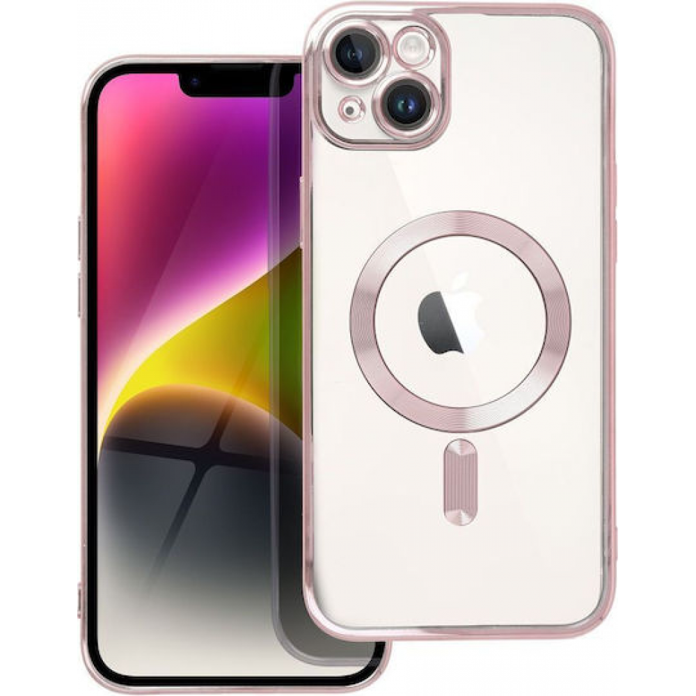 Electro Mag Cover Back Cover Σιλικόνης Ροζ Χρυσό (iPhone 14 Plus) Electro Mag Cover Back Cover Σιλικόνης Ροζ Χρυσό (iPhone 14 Plus)