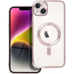 Electro Mag Cover Back Cover Σιλικόνης Ροζ Χρυσό (iPhone 14 Plus)