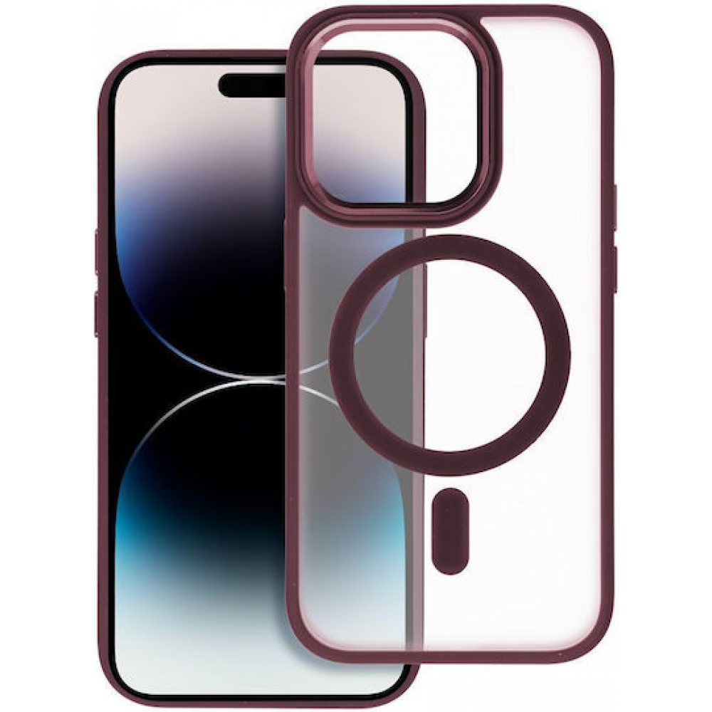 Matte Mag Cover Back Cover Πλαστικό Κόκκινο (iPhone 15 Plus)
