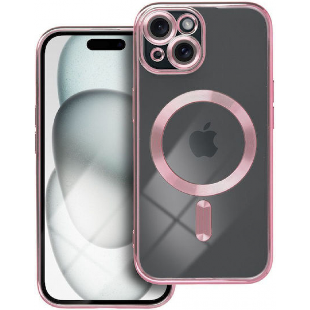 Electro Back Cover Σιλικόνης Ροζ Χρυσό (iPhone 15) Electro Back Cover Σιλικόνης Ροζ Χρυσό (iPhone 15)