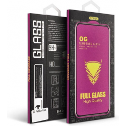 OG Premium Full Glue Full Face Tempered Glass Μαύρο (iPhone 15 Pro / iPhone 17)