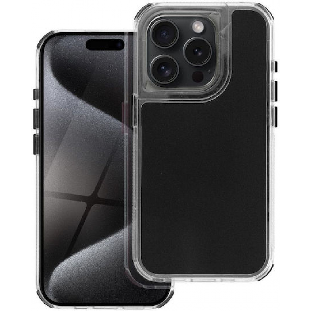 Back Cover Πλαστικό / Σιλικόνης Μαύρο (iPhone 15 Pro Max) Back Cover Πλαστικό / Σιλικόνης Μαύρο (iPhone 15 Pro Max)