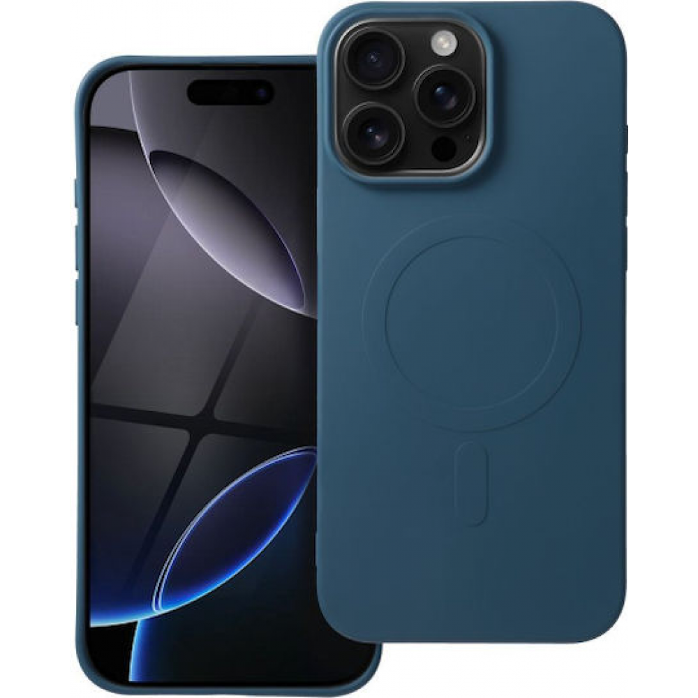 SILICONE MAG COVER (big hole) case compatible with MagSafe blue (iPhone 16 Pro Max)