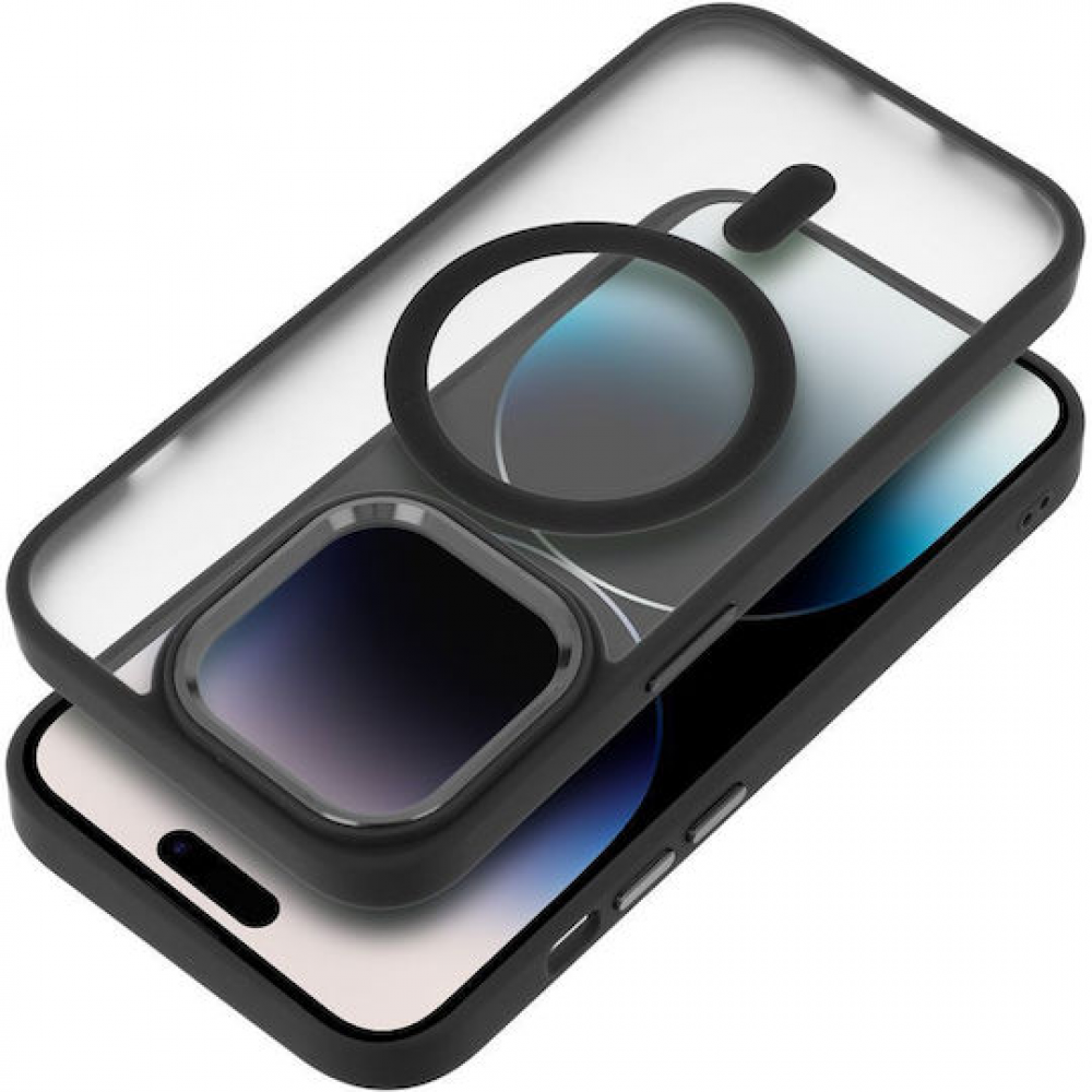 Matte Mag Back Cover Πλαστικό / Σιλικόνης Μαύρο (iPhone 16 Pro Max)