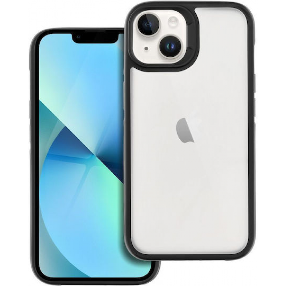 Back Cover Tempered Glass Μαύρο (iPhone 13 / iPhone 14)