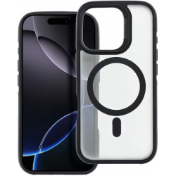 Magnetic Tpu+pc Back Cover Case Compatible Magsafe Μαύρο (iPhone 16 Pro Max)