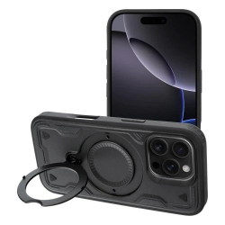 Case FROST ARMOR Μαύρο (iPhone 16 Pro Max)