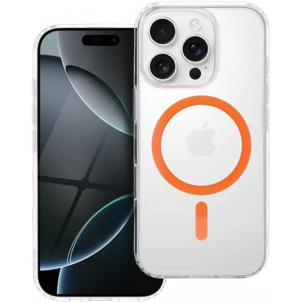 Θήκη Drop Glue Colorful Ring Mag για Galaxy A16 4G / Galaxy A16 5G – MagSafe Πορτοκαλί