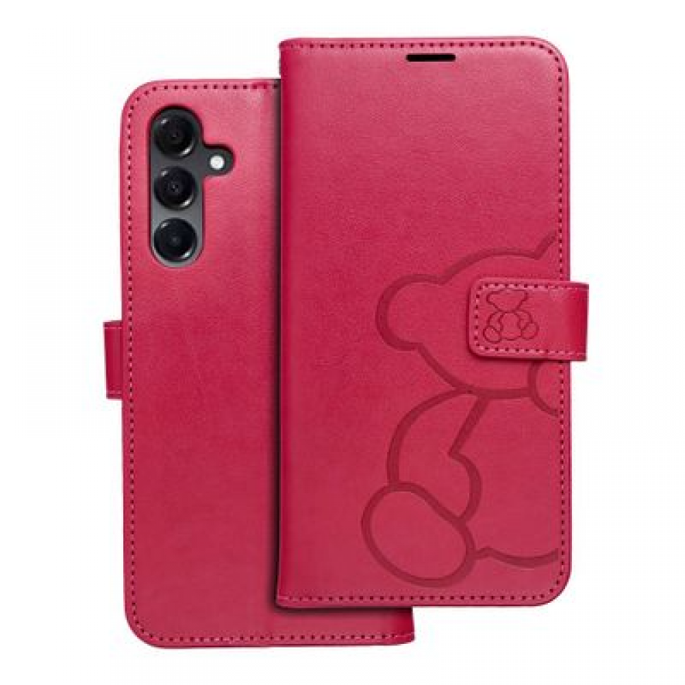 Θήκη MEZZO για Galaxy A16 5G – Book Teddy Bear Magenta