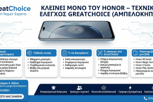 Κλείνει Μόνο Του Honor – τεχνικός έλεγχος GreatChoice (Αμπελόκηποι)