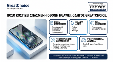 Πόσο κοστίζει Σπασμένη Οθόνη Huawei; Οδηγός GreatChoice