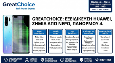 GreatChoice: εξειδίκευση Huawei, Ζημιά Από Νερό, Πανόρμου 4