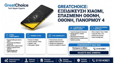 GreatChoice: εξειδίκευση Xiaomi, Σπασμένη Οθόνη, Πανόρμου 4
