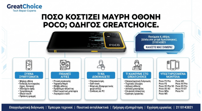 Πόσο κοστίζει Μαύρη Οθόνη Poco; Οδηγός GreatChoice