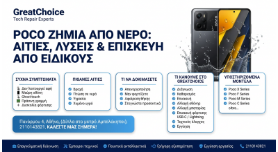 Poco Ζημιά Από Νερό: Αιτίες, Λύσεις & Επισκευή από Ειδικούς