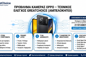 Πρόβλημα Κάμερας Oppo – τεχνικός έλεγχος GreatChoice (Αμπελόκηποι)