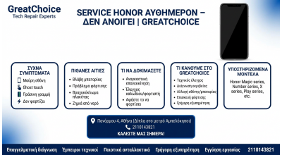 Service Honor αυθημερόν – Δεν Ανοίγει | GreatChoice