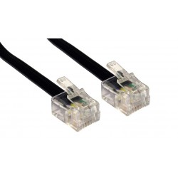 POWERTECH καλώδιο τηλεφώνου RJ11 6P4C CAB-T009, 3m, μαύρο POWERTECH καλώδιο τηλεφώνου RJ11 6P4C CAB-T009, 3m, μαύρο