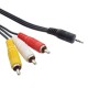 POWERTECH καλώδιο 3x RCA (M) σε jack 3.5mm (M) CAB-R010, 1.5m POWERTECH καλώδιο 3x RCA (M) σε jack 3.5mm (M) CAB-R010, 1.5m