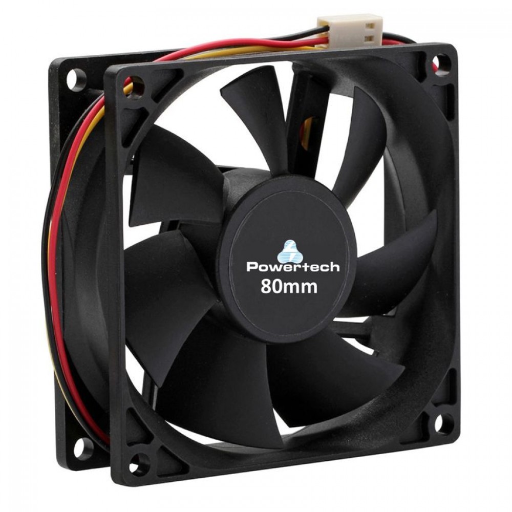POWERTECH ανεμιστήρας PT-155, 80 x 80 x 25mm, 12V, 3pin & 4 βίδες POWERTECH ανεμιστήρας PT-155, 80 x 80 x 25mm, 12V, 3pin & 4 βίδες