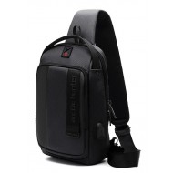 ARCTIC HUNTER Τσάντα Crossbody XB00100-BK, USB, μαύρο