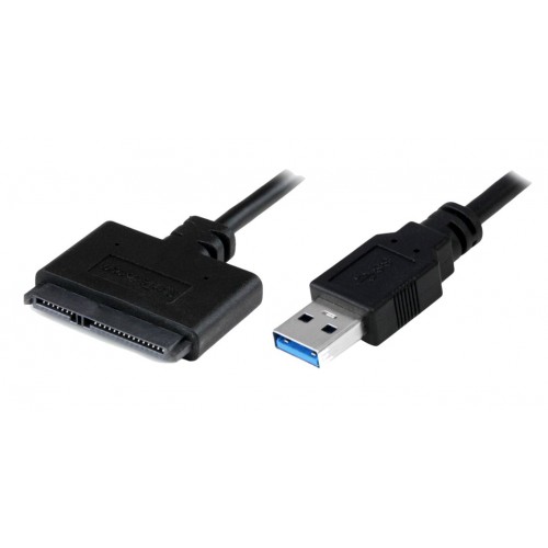 POWERTECH καλώδιο σύνδεσης HDD/SSD CAB-U032, USB 3.0 σε SATA 20cm, μαύρο