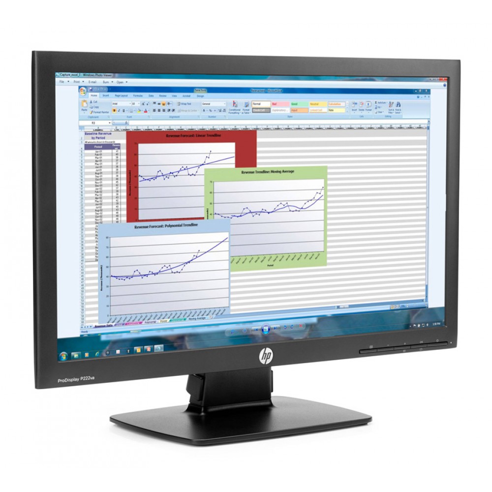 HP used οθόνη P222VA LED, 21.5 Full HD, VGA/DisplayPort, Grade B HP used οθόνη P222VA LED, 21.5 Full HD, VGA/DisplayPort, Grade B