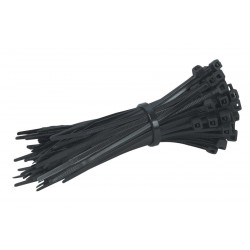 POWERTECH Δεματικά καλωδίων TIES-005, 150x3mm, μαύρα, 100τμχ