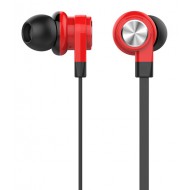 CELEBRAT earphones με μικρόφωνο D9, 10mm, 3.5mm, 1.2m, κόκκινα