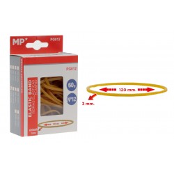 MP λαστιχάκια συσκευασίας PG012 σε κουτί, No12, 3x120mm, 60g