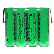 POWERTECH επαναφορτιζόμενη μπαταρία PT-794 2100mAh, AΑ HR6, 4τμχ