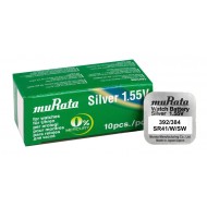 MURATA μπαταρία Silver Oxide για ρολόγια SR41, 1.55V, No 392/384, 10τμχ