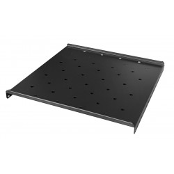 POWERTECH σταθερό ράφι 19" NETW-0005, για rack βάθους 800mm, μαύρο, 2τμχ