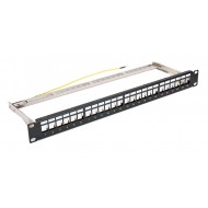 POWERTECH Keystone patch panel για rack NETW-0013, 24-port, 1U