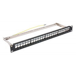 POWERTECH Keystone patch panel για rack NETW-0013, 24-port, 1U