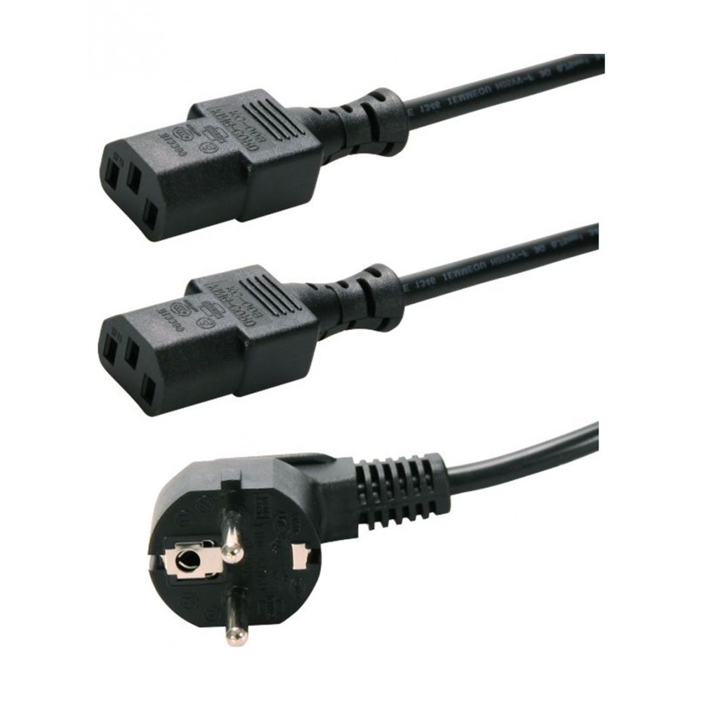 POWERTECH καλώδιο τροφοδοσίας PC για σύνδεση 2 συσκευών P009, 3pin, 1.5m POWERTECH καλώδιο τροφοδοσίας PC για σύνδεση 2 συσκευών P009, 3pin, 1.5m