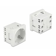 DELOCK module πρίζας ρεύματος Easy 45 81324, 45°, 45x45mm, 10τμχ