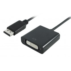 POWERTECH αντάπτορας DisplayPort σε DVI (F) PTH-029, 1920x1200p, μαύρο