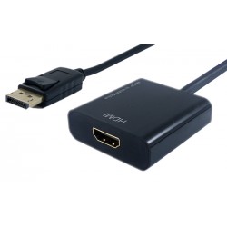 POWERTECH αντάπτορας DisplayPort σε HDMI PTH-033, active, 4K, μαύρο