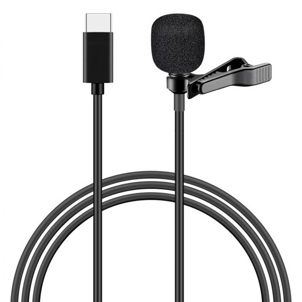 POWERTECH μικρόφωνο CAB-UC048 με ενσωματωμένο clip-on, USB-C, 1.5m μαύρο POWERTECH μικρόφωνο CAB-UC048 με ενσωματωμένο clip-on, USB-C, 1.5m μαύρο