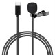 POWERTECH μικρόφωνο CAB-UC048 με ενσωματωμένο clip-on, USB-C, 1.5m μαύρο POWERTECH μικρόφωνο CAB-UC048 με ενσωματωμένο clip-on, USB-C, 1.5m μαύρο