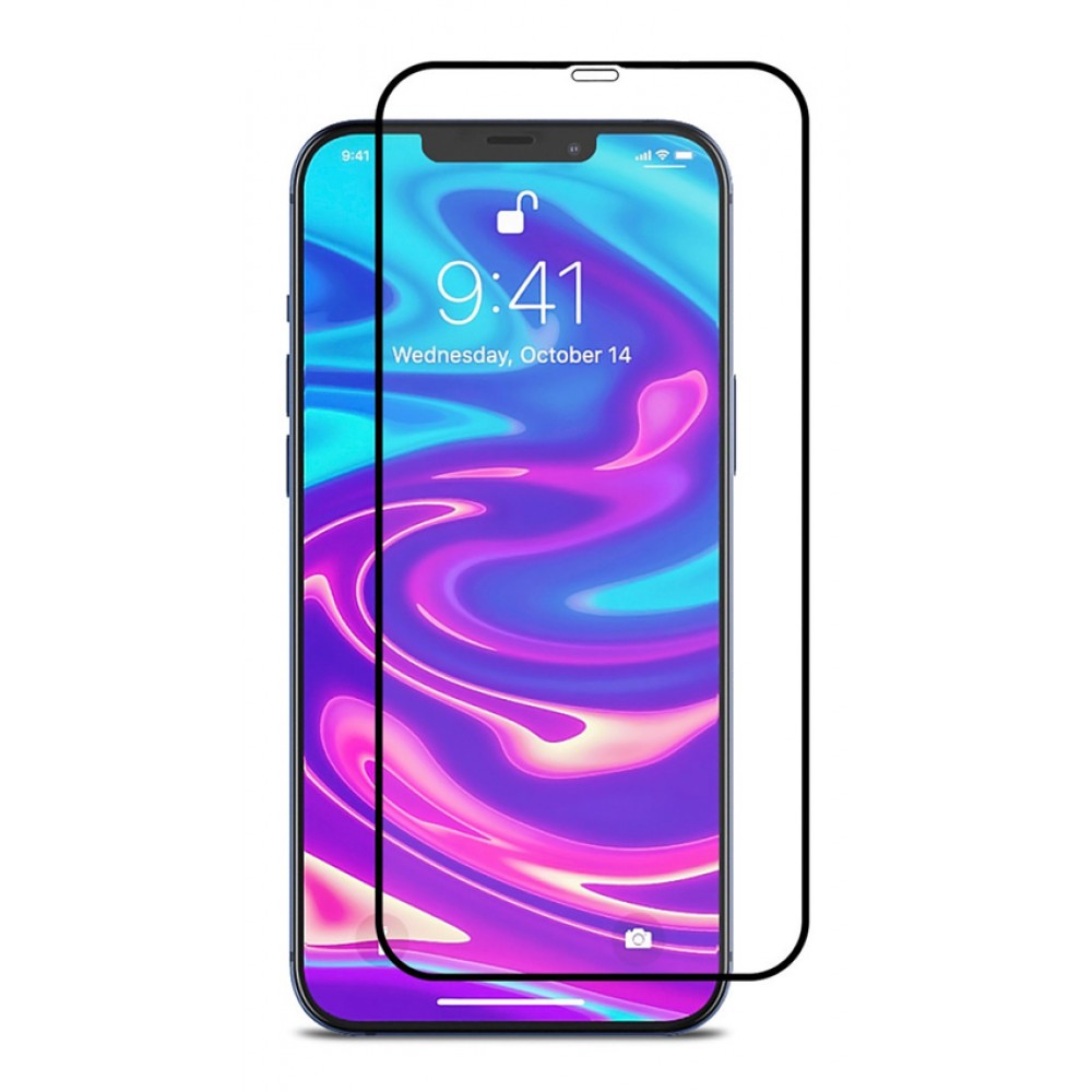 POWERTECH Tempered Glass 5D, full glue, iPhone 12 mini, μαύρο POWERTECH Tempered Glass 5D, full glue, iPhone 12 mini, μαύρο