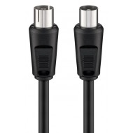 GOOBAY καλώδιο κεραίας αρσενικό σε θηλυκό 11564, <70dB, CCS, 10m, μαύρο