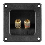 GOOBAY τερματικό ηχείου 6mm ή banana plug 4mm 11698, τετράγωνο, μαύρο