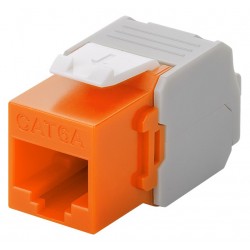 GOOBAY Keystone module RJ45 CAT 6A 90690, UTP, πορτοκαλί