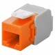 GOOBAY Keystone module RJ45 CAT 6A 90690, UTP, πορτοκαλί GOOBAY Keystone module RJ45 CAT 6A 90690, UTP, πορτοκαλί